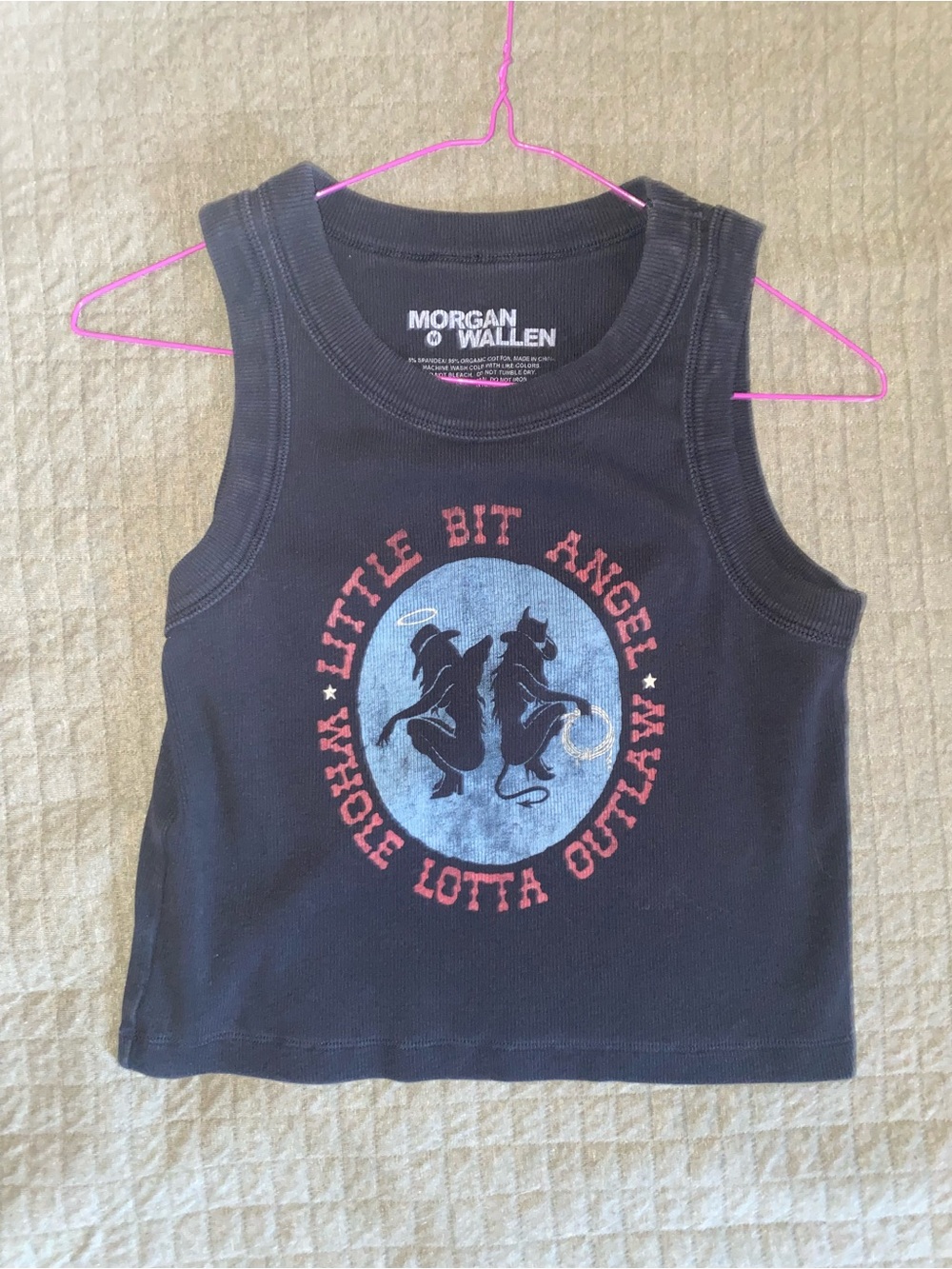 Morgan Wallen Outlaw crop top